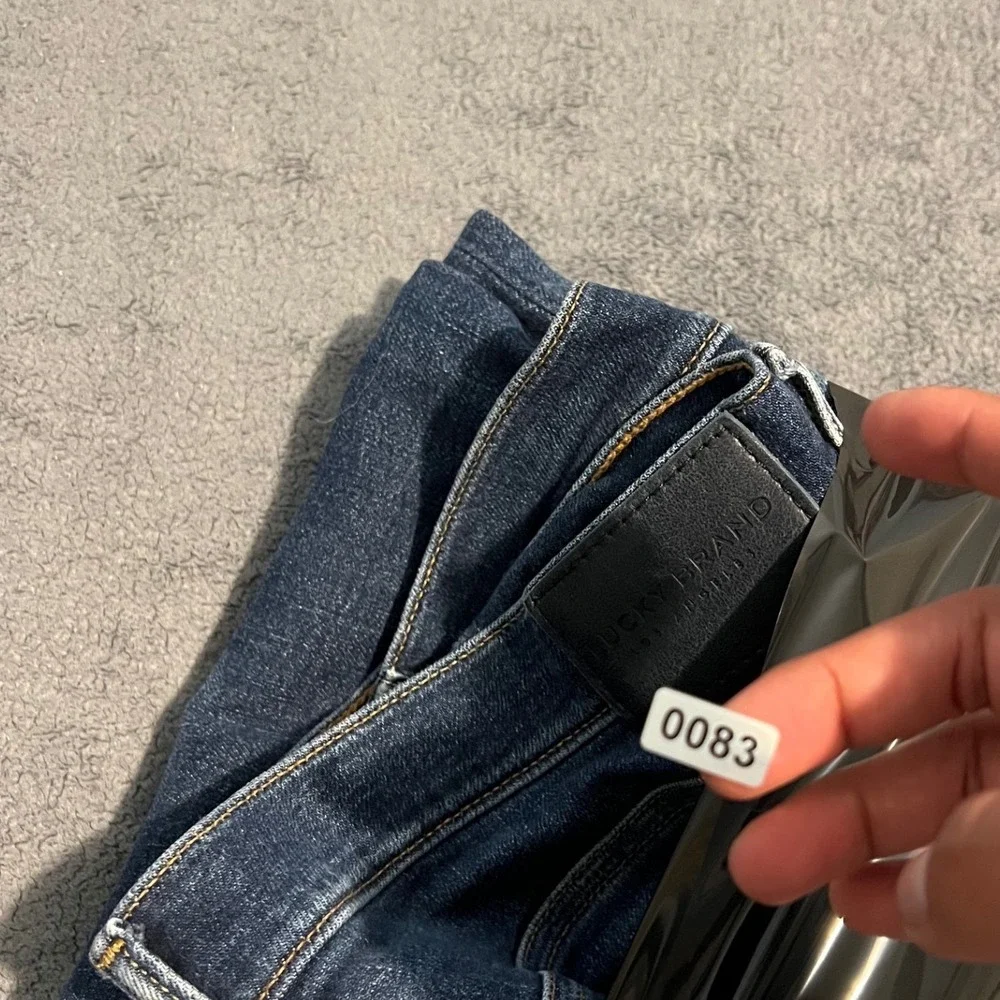 Lucky Brand 223 Straight Leg Dark Wash Denim Jeans Mens 38x30